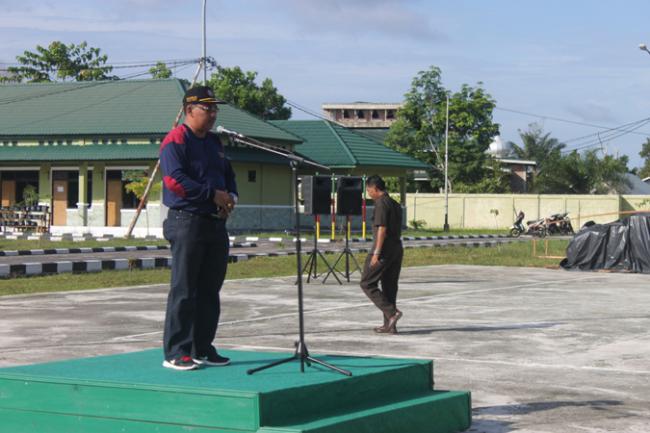 May Day, Polres Bengkalis Mengadakan Aksi Damai Penanaman Pohon